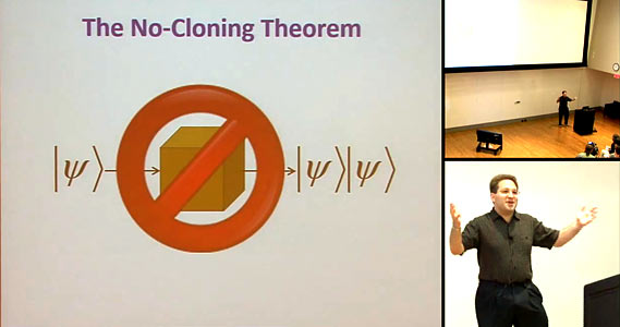 Frame from one of invited talk videos