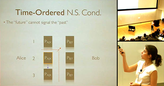 Frame from one of contributed talk videos